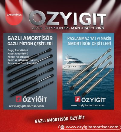 Gazlı Amortisör Özel Sipariş
